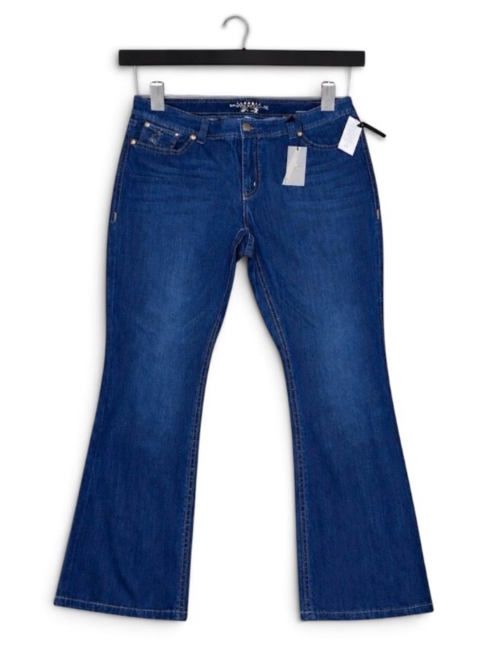 Melissa McCarthy Seven7 Classic Bootcut Stretch Denim Jeans 26W Dark Wash NWT